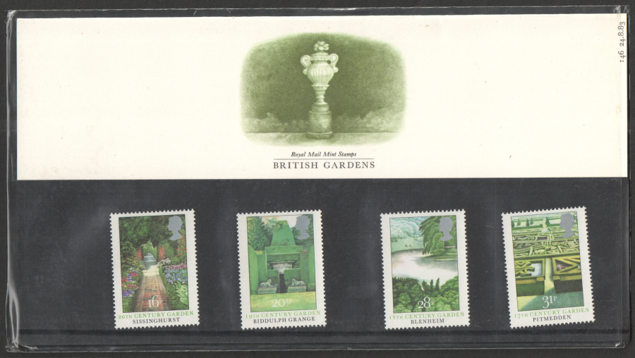(image for) 1983 British Gardens Royal Mail Presentation Pack 146